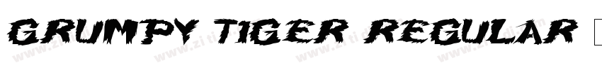 Grumpy Tiger Regular字体转换